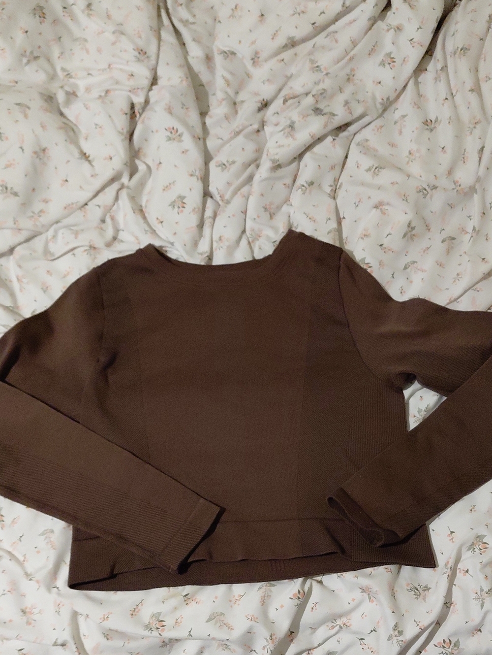 all in motion Brown Long Sleeve Crewneck Top